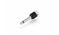 Cable Techniques Low-Profile Right Angle 1/4in TS w/Standard Cap - White