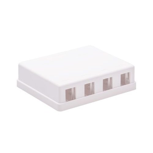 AVShop Keystone Surface Box - 4 Port