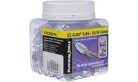 Platinum Tools EZ-RJ45 CAT6 Connectors & Strain Relief (50-Pack)