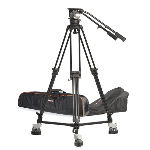 E-Image EG25A2D 2-Stage Aluminum Tripod & Dolly Kit