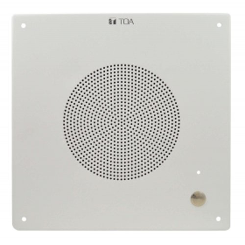 TOA Canada PC-580SBT 10W 8\" Square Ceiling Paging Speaker w/ Call Button