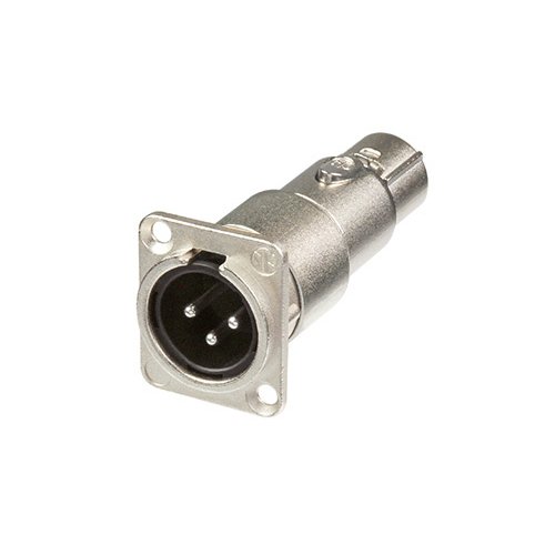 Neutrik NA3MDF 3-Pin XLR Male Passthrough Panel Mount