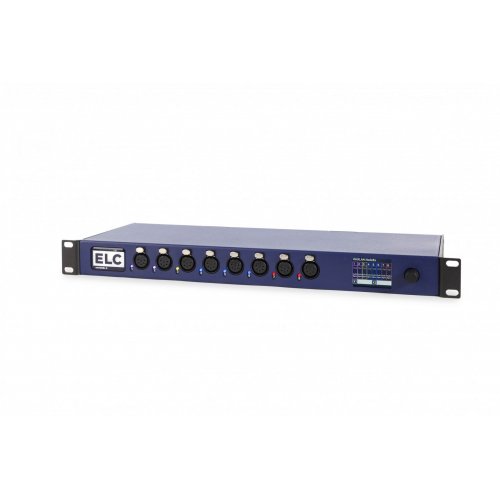 ELC DLN8GBX DMX Node 8x DMX Ports to 2x Ethernet 5-Pin XLR Touch Display