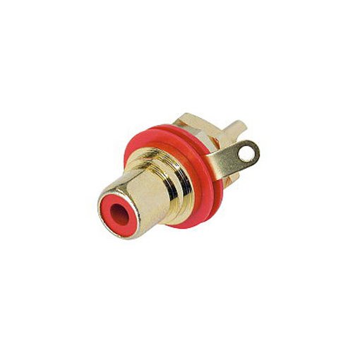 Rean NYS367-2 RCA Female Chassis Jack - Red