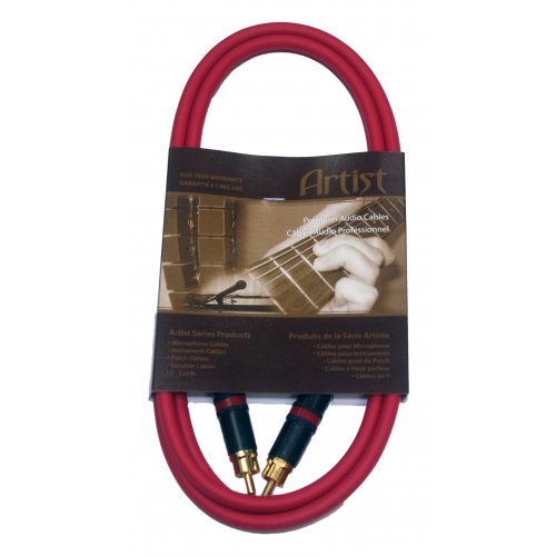 BRTB DJ Coloured RCA to RCA Cable - Red