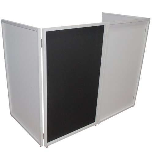 ProX Collapse and Go 4 Panel DJ Facade (White Frame)