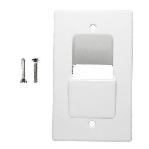AVShop Cable Scoop Pass-through Wall Plate - Single Gang