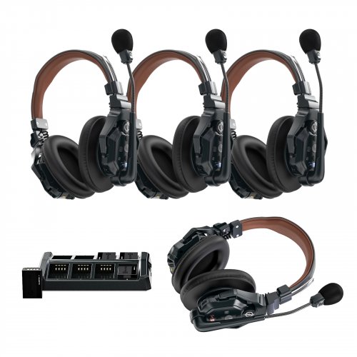 Hollyland Solidcom C1 Pro 4 Person Noise Cancelling Headset Intercom (Dual Ear)