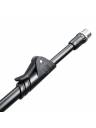 Gravity Microphone Stand w/ Tripod Base & 2-Point Telescoping Boom - Black