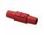 Hubbell Single Pole Camlock Turnaround Female Coupler - Red