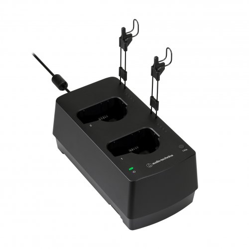 Audio Technica ES Wireless 2-Bay Body-Pack & Handheld Charging Station Bundle