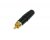 Rean NYS373 RCA Connector w/ Stress Relief - Black