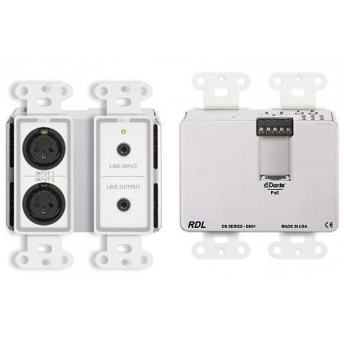 RDL DD-BN31 Bi-Directional 4x4 Mic/Line Dante Interface