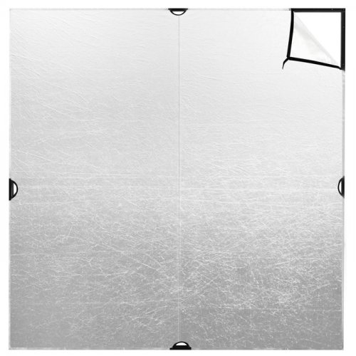 Westcott Scrim Jim Cine 2-in-1 Silver/White Bounce Fabric (6\' x 6\')