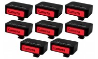 SKAARHOJ Smart Tally PoE Tally Lamp w/ Raw Panel, TSL & HTTP Control - 8 Pack
