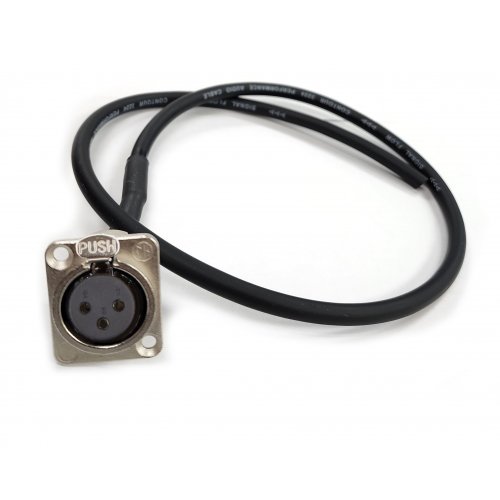 BRTB Female Panel Mount XLR to Bare Wire - Rack Cable - 2ft
