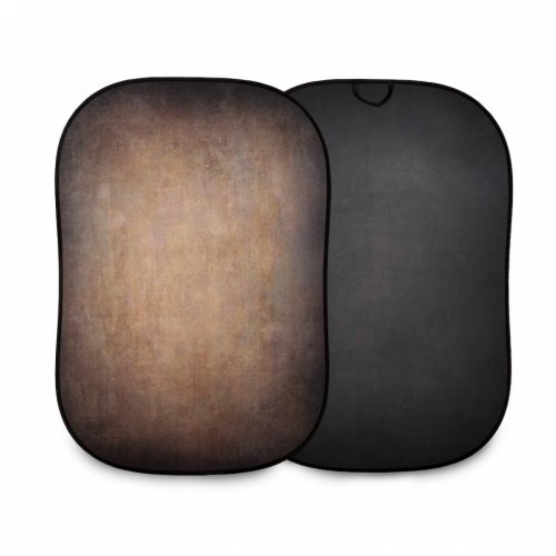 Manfrotto Vintage Collapsible Background 1.5 x 2.1m (5 x 7\') - Walnut/Pewter
