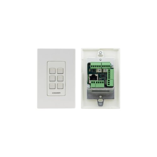 Kramer RC-306 6-button PoE and I/O Control Keypad - White