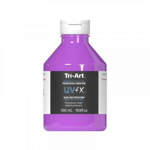 TriArt UVFX Black Light Poster Paint (500ml) - Fluorescent Violet