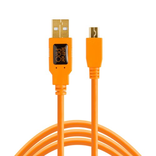 Tether Tools TetherPro USB 2.0 to Mini-B 5-Pin - 15ft (Orange)