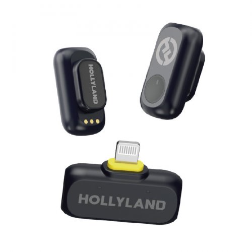 Hollyland LARK A1 Mini Duo Lightning Wireless Microphone System - Space Gray