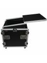 ProX 13U Top Mixer-DJ 12U Rack Combo Flight Case W-Laptop Shelf and Casters