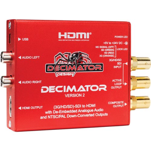Decimator DECIMATOR 2 SDI to Composite/HDMI Down Converter (3G/HD/SD)