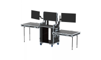 ProX 16U Rack w/ 3 Monitors and Side Tables by Santosom