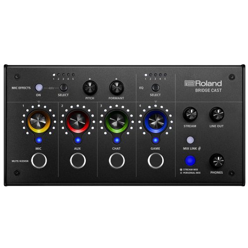 Roland BRIDGE CAST Dual Bus Gaming Audio Mixer - Black