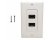 AVShop HDMI Wall Plate Kit - 2 Port (White)