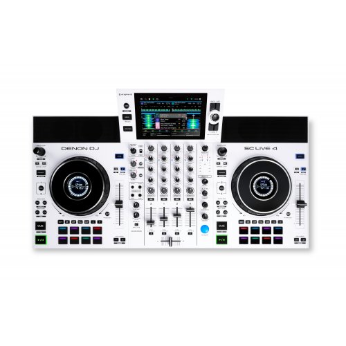 Denon DJ SC LIVE 4 Standalone 4-Deck DJ Controller - White