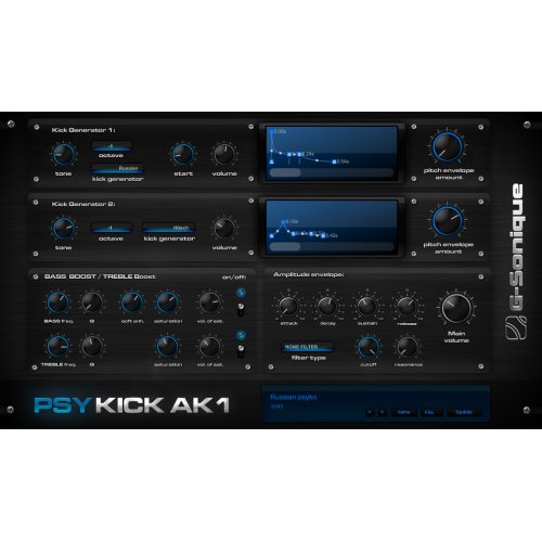 G-Sonique PsyKick AK1 Psytrance Kick Drum Generator