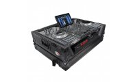 ProX Denon Prime 4 Road case w/ Wheels - Black