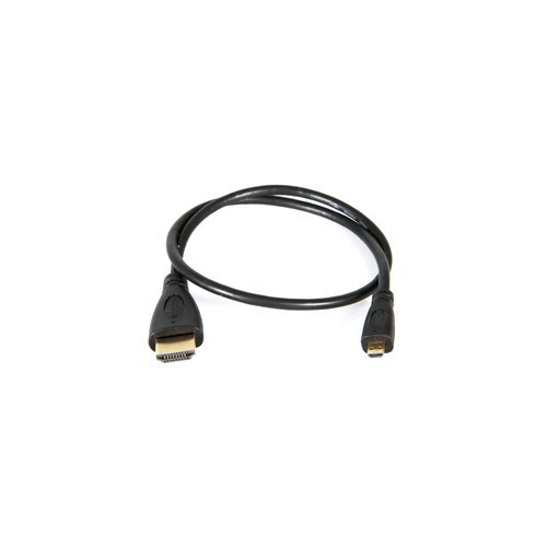 Teradek (Type D) Micro HDMI Male to (Type A) Full HDMI Male Cable Length: 18in