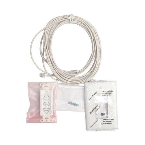 Da-Lite 23109 Wall Switch for Built-In Smart Motor Hardware - White