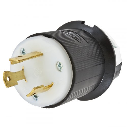 Hubbell HBL2611 Male Black Twist Lock 30a 125v 2P3W L5-30