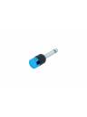 Cable Techniques Low-Profile Right Angle 1/4in TS w/Large Cap - Blue