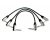 Digiflex Pedal Pack 1Ft Patch Cables with Right Angle 1/4in TS (3-Pack)