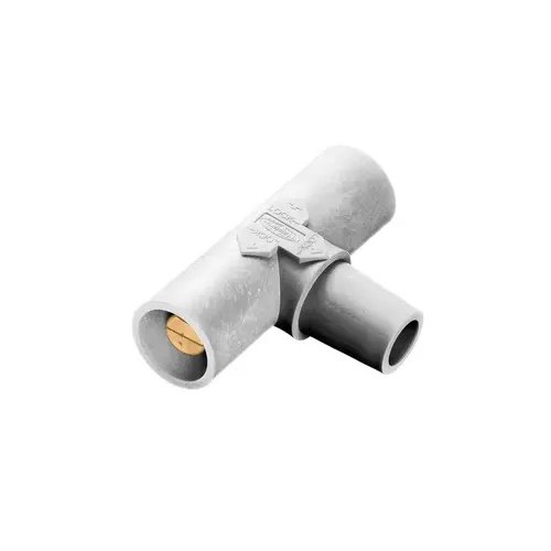 Hubbell HBLPTW Camlock T Splitter ( Female / Male / Male ) - White