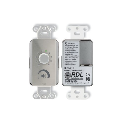 RDL NMC1R Network Remote Control with Screen - Stainless Steel