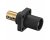 Hubbell HBLMRBK 400A Cam Lock Male Panel Mount Set Screw - Black