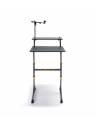 RocknRoller Compact 2-Tier Travel Keyboard Stand w/Shelf & Boom Bundle