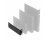 AVShop Universal 1U Rear Rack Bracket for Non-Rack-Eared Shelves (Pair)