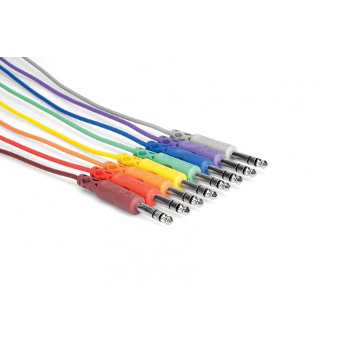 Hosa CSS-830 1/4in TRS Balanced Patch Cables - 1 Foot