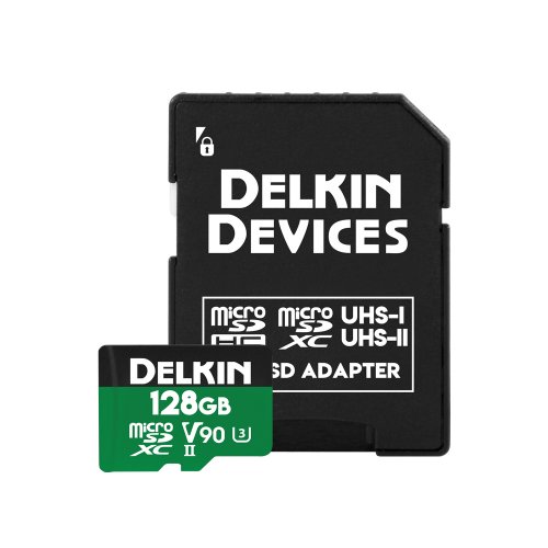 Delkin Power UHS-II (U3/V90) microSD Memory Card - 128GB