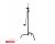 Matthews 40in Double Riser C-Stand w/Grip Head + Arm 10.5ft - Black