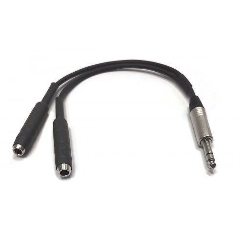 BRTB Y-Cord 1/4in TRS Male to Dual TRS 1/4in Female
