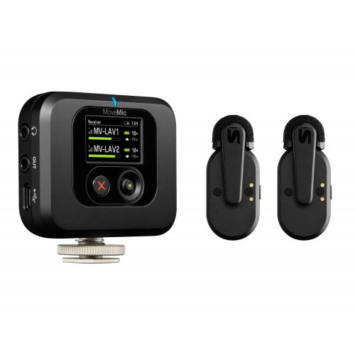 Shure MoveMic Kit Dual-Channel Wireless Lavalier Microphone System w/ Receiver