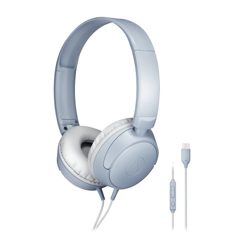 Audio Technica ATH-S120C On-Ear USB-C Headphones - Grey