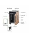 AVFI RK5105 14U Mobile Rack